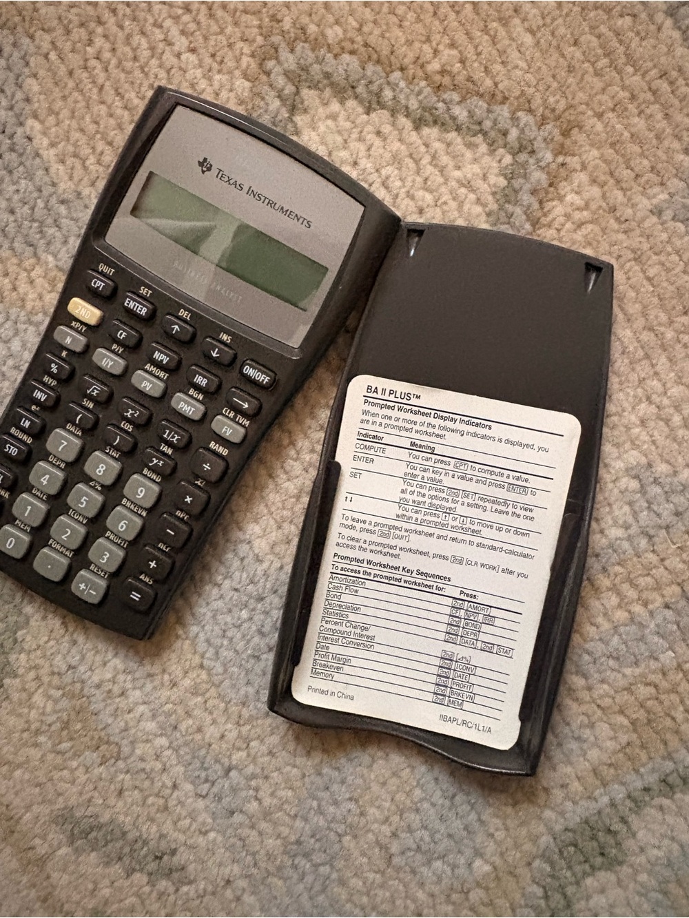 Texas Instruments BA II PLUS Financial Calculator - Picture 2 of 4